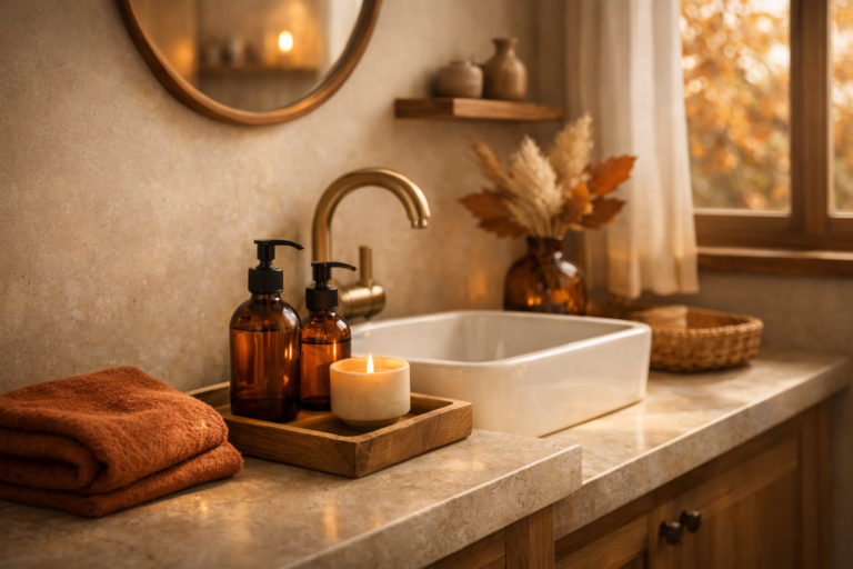 23 Cozy Fall Bathroom Decor Ideas That Bring Warm Autumn Vibes