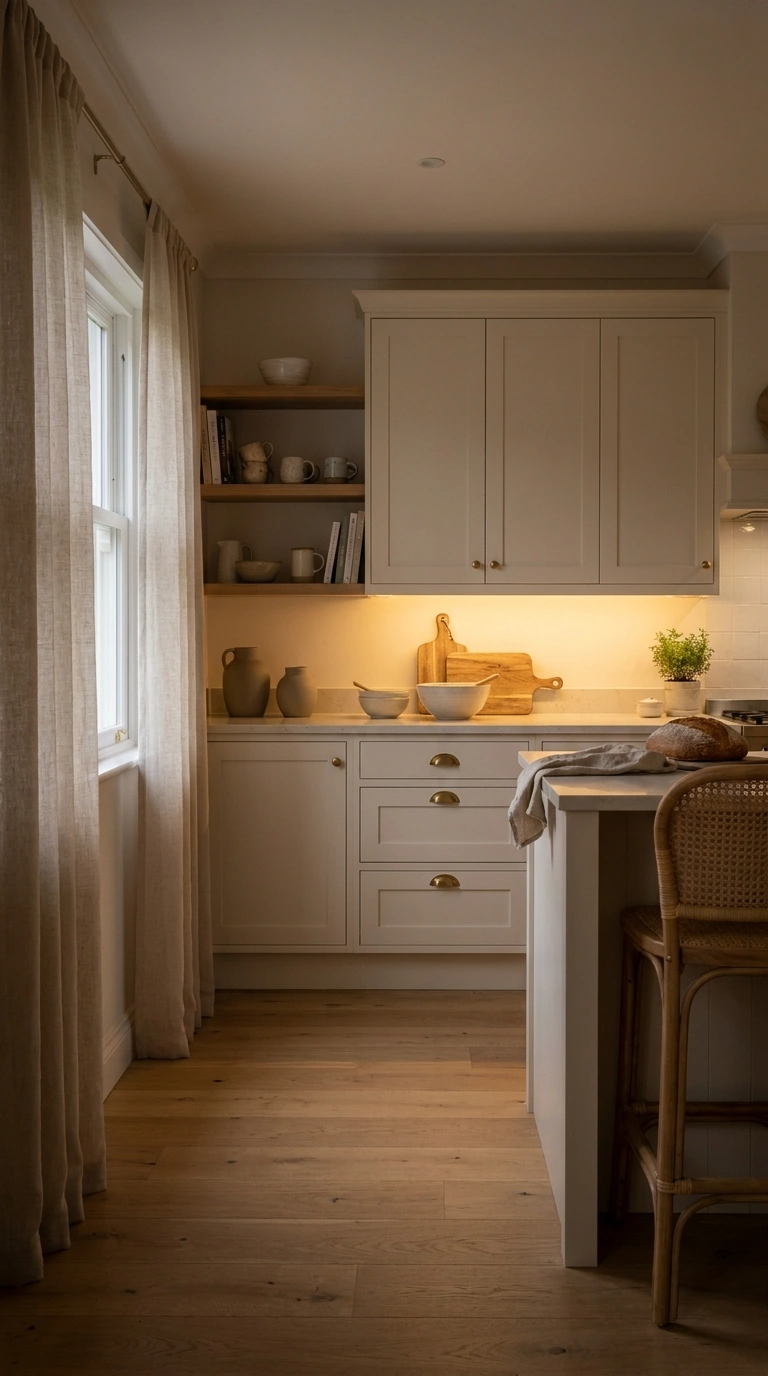 001 Soft Warm White Kitchen Cabinets Create a high res