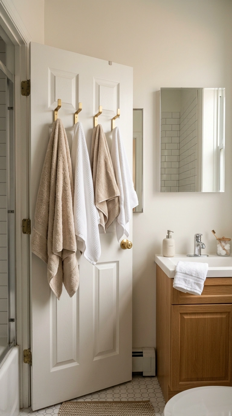 004 Back Of The Door Towel Storage Create a high resol