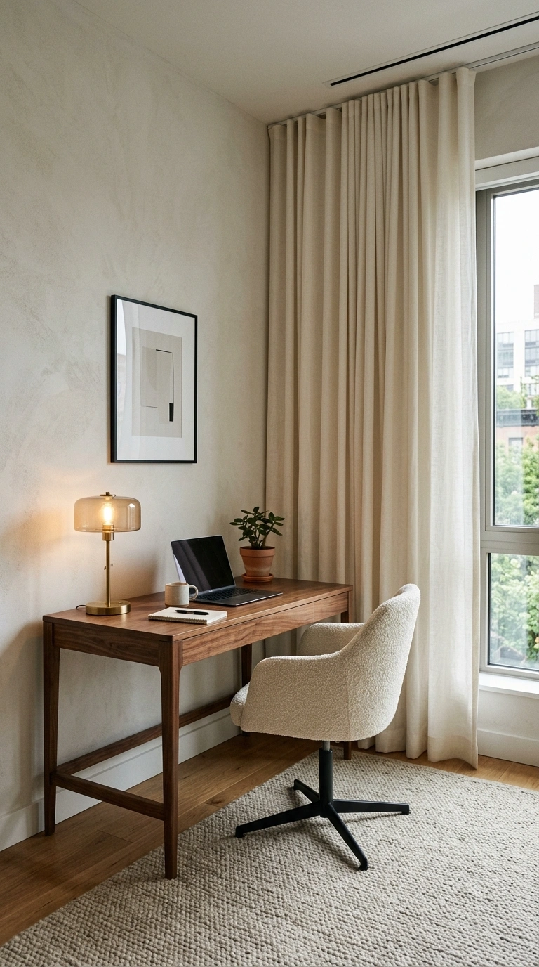 004 Ceiling Mounted Curtains In A Small Luxury Office