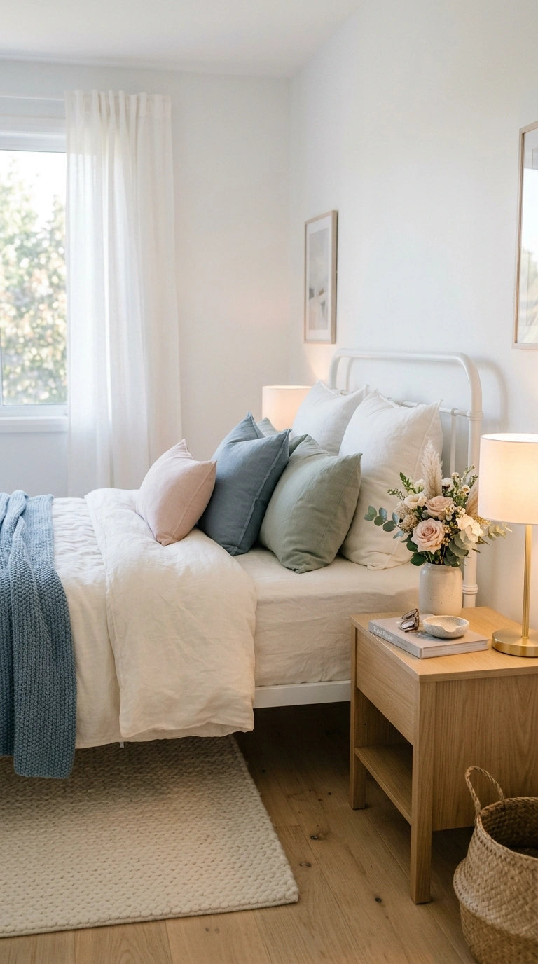 006 6 Combine A White Metal Frame With Soft Pastel Acc