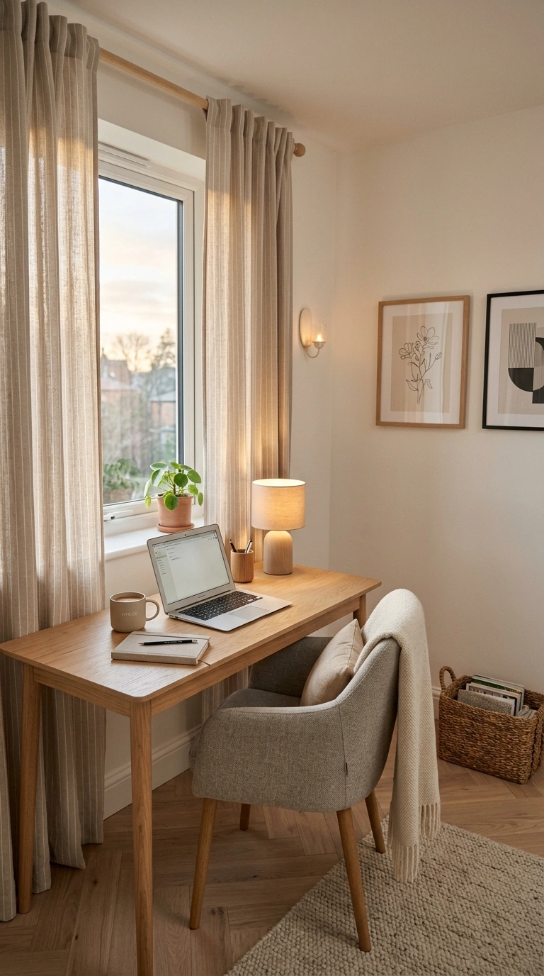 008 Pinstripe Curtains With Scandinavian Decor Create