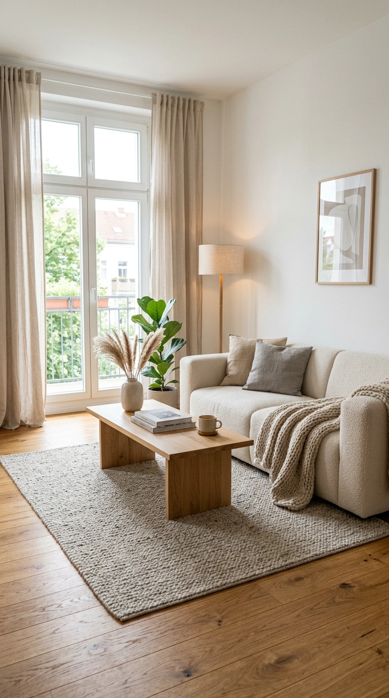 011 Scandinavian Living Room With Honey Oak Floors Pro