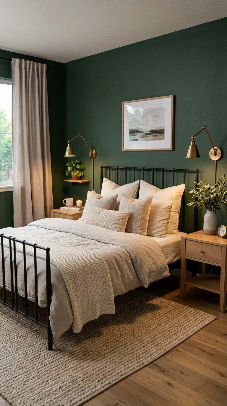 012 12 Use Dark Green Walls To Create A Rich Modern Mo
