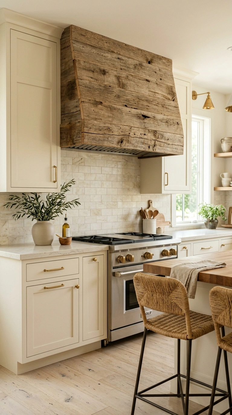 012 Driftwood Inspired Range Hood Feature Create a hig