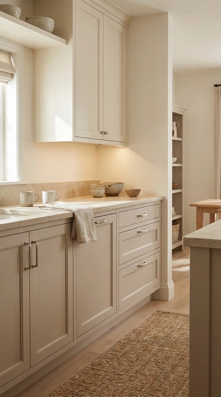 013 Pale Mushroom Kitchen Cabinets Create a high resol