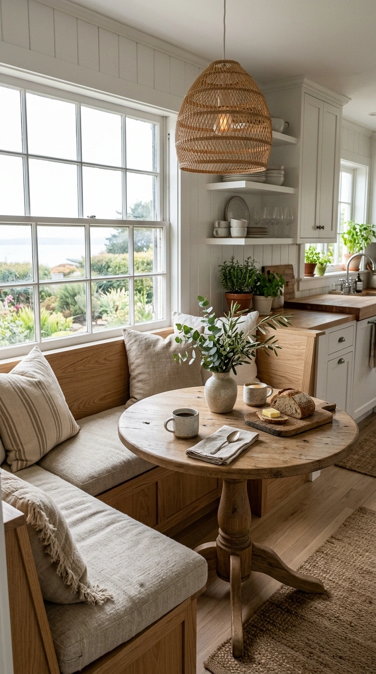 015 Coastal Breakfast Nook With Built In Seating Creat