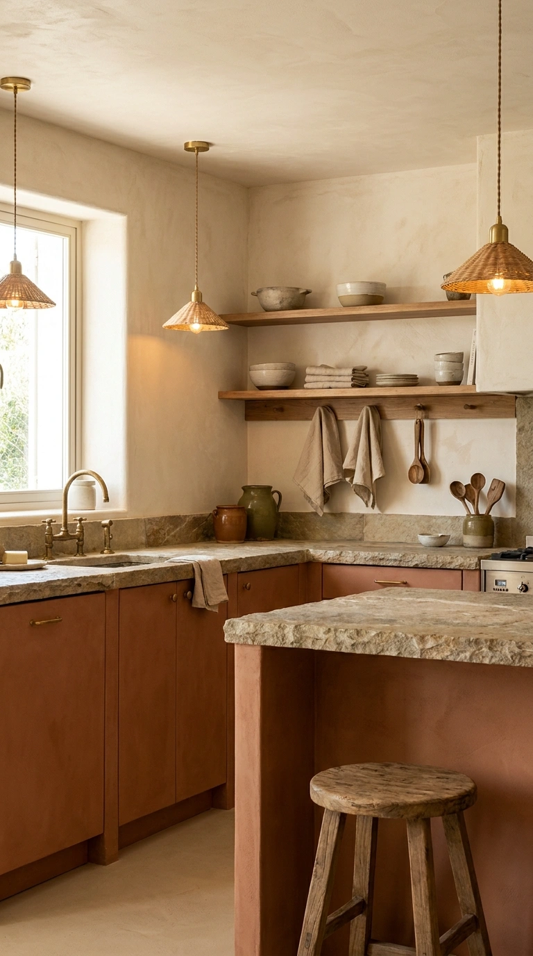 016 Earthy Clay Kitchen Cabinets Create a high resolut