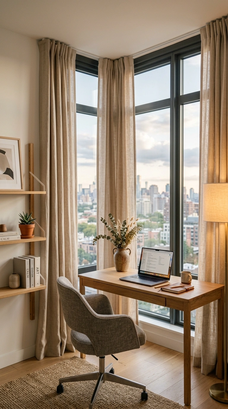 016 Wraparound Curtains For Corner Office Windows Crea