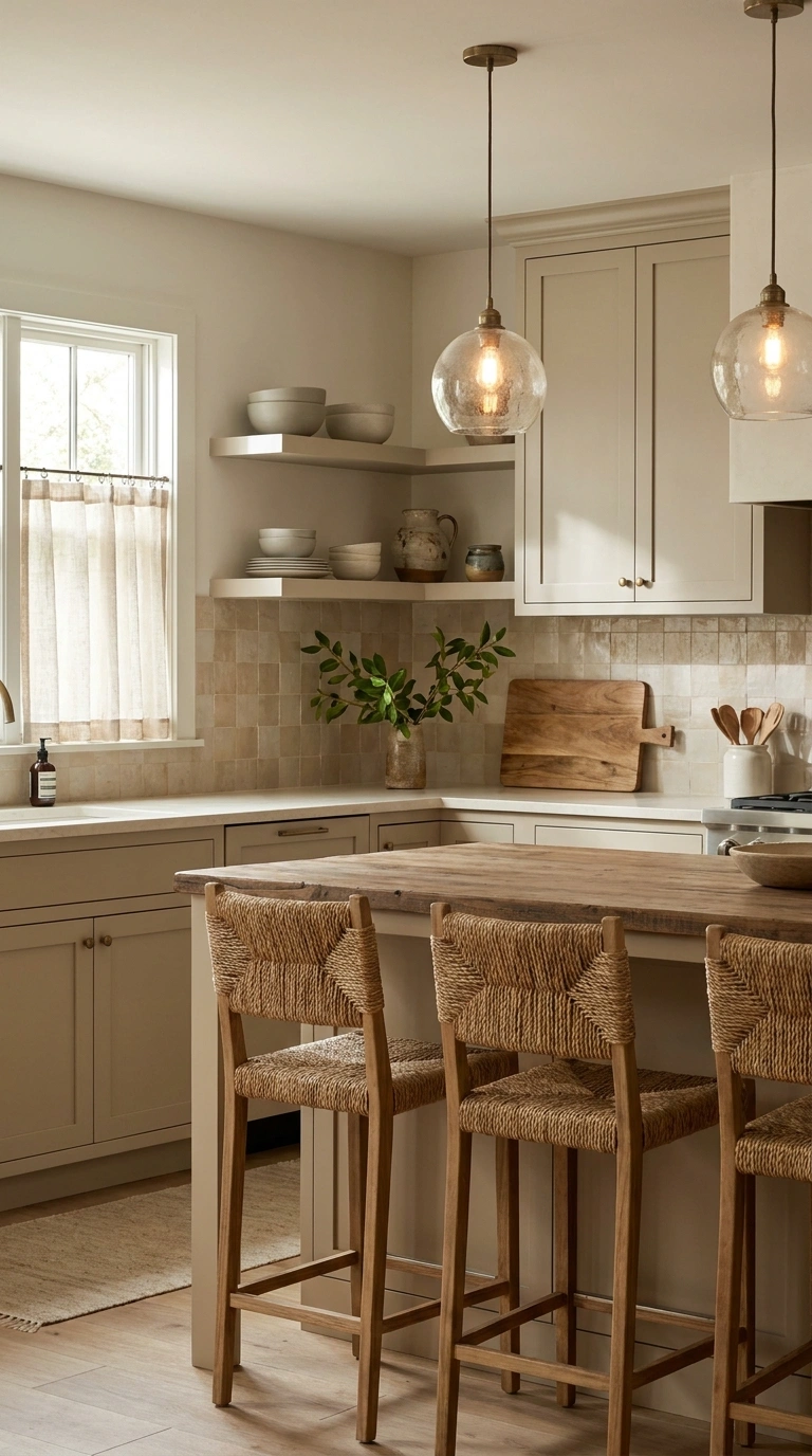 018 Muted Sand Kitchen Cabinets Create a high resoluti