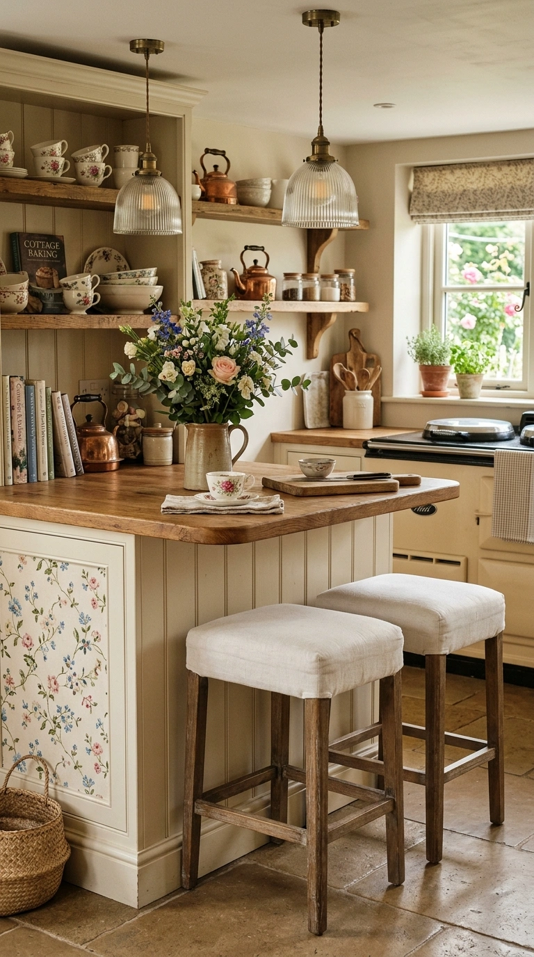 019 19 Cottage Style Peninsula With Floral Touches Cre