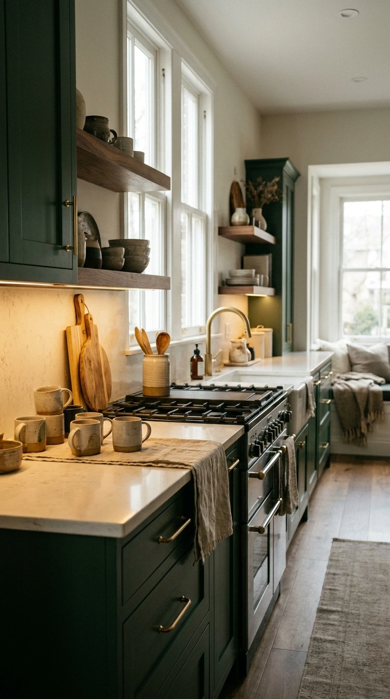019 Forest Green Kitchen Cabinets Create a high resolu