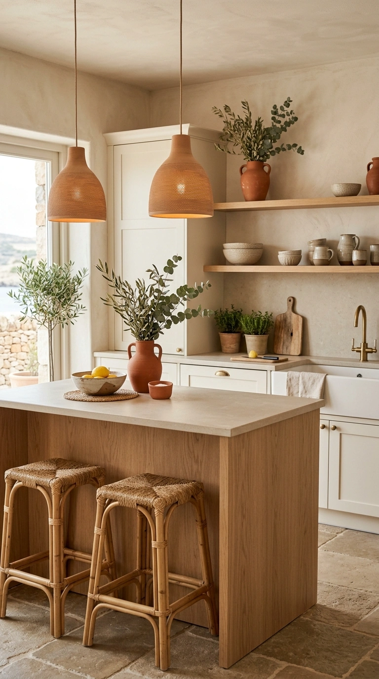 019 Warm Terracotta Coastal Kitchen Accents Create a h