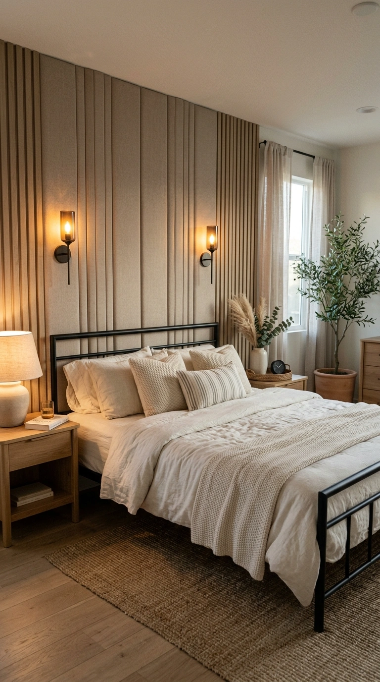 020 20 Style The Bedroom With Soft Neutral Wall Panels