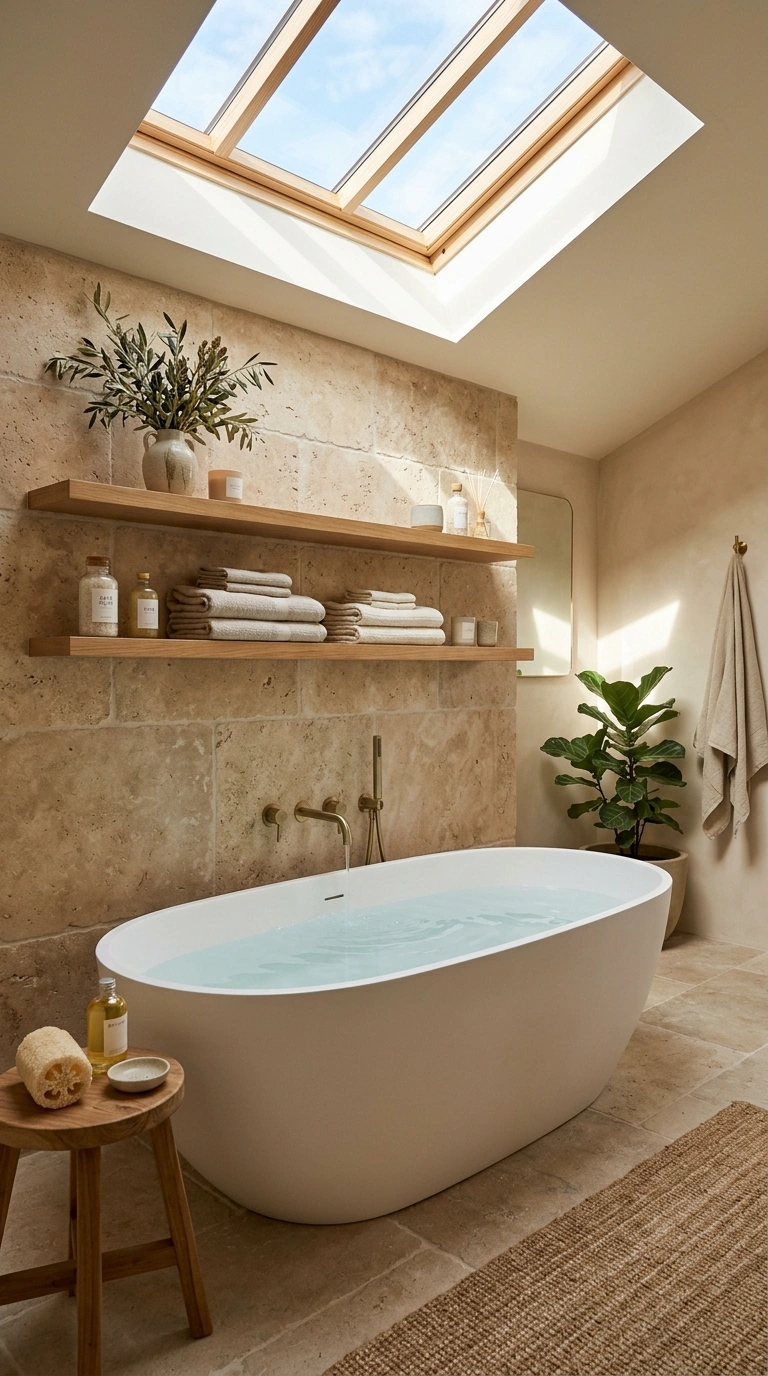 021 Skylight Bathroom Filled With Natural Light Create