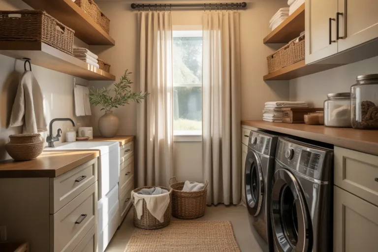 21 Modern Farmhouse Small Laundry Room Makeover Ideas on a Realistic Budget