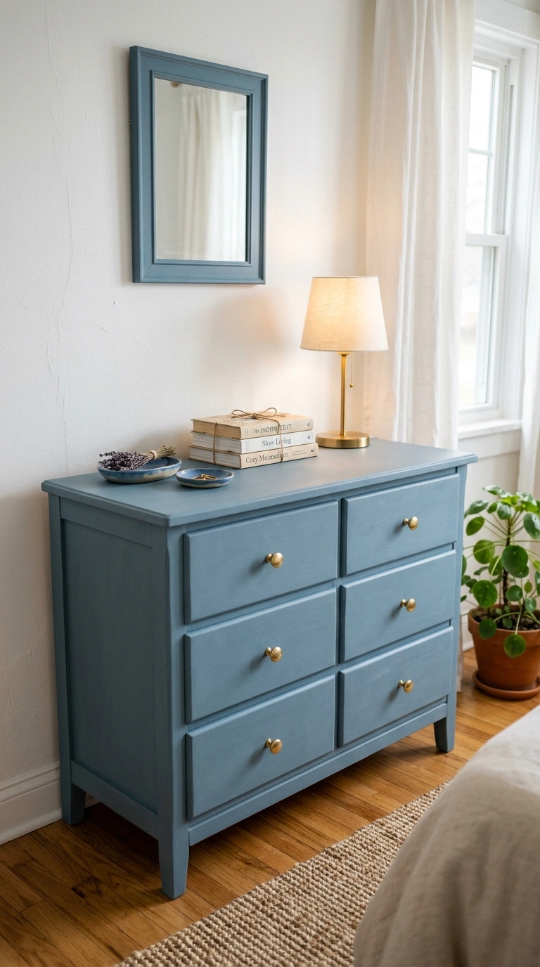 021 A budget friendly bedroom corner with a refreshed