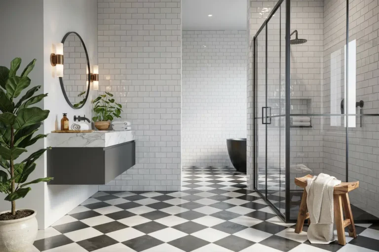 10 Designer Black and White Bathroom Looks to Copy