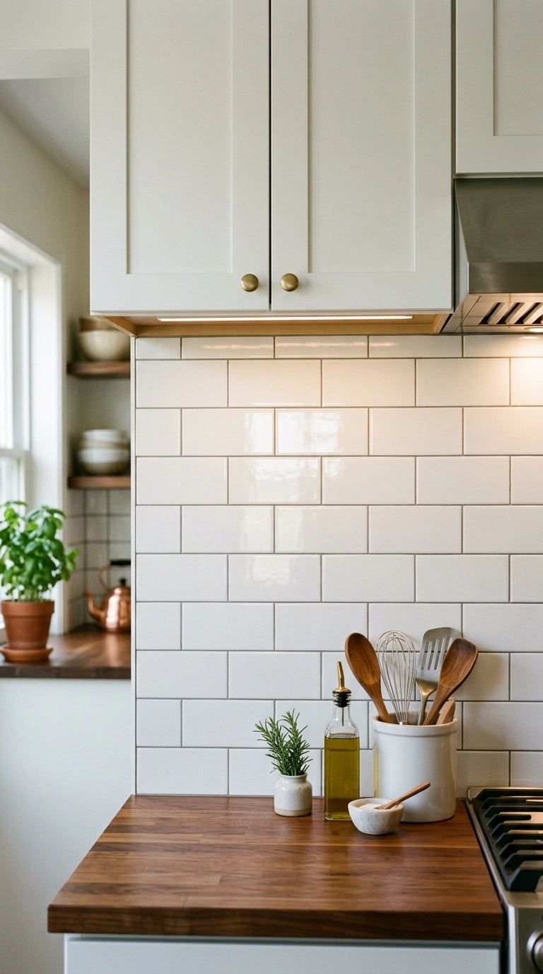 005 A kitchen with a classic white subway tile backspl