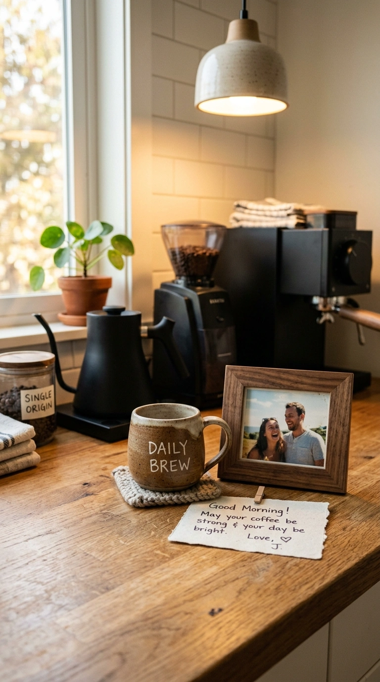 011 A home coffee bar with a personal touch a favorite