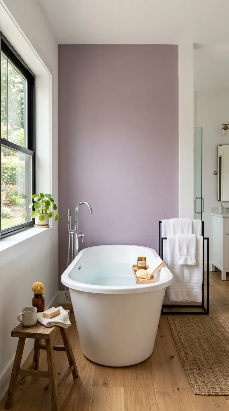 012 Dusty Lavender Accent A muted lavender accent wall