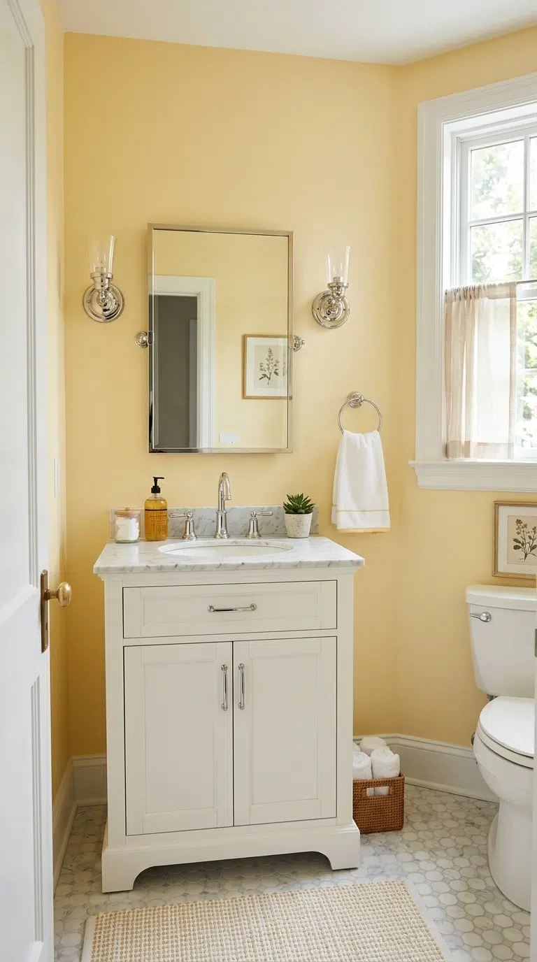 015 Soft Butter Yellow Walls Pale butter yellow walls