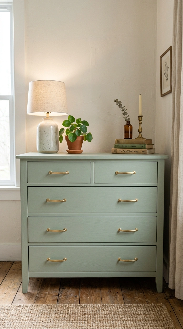 001 Thrifted Furniture Refresh A wooden dresser freshl