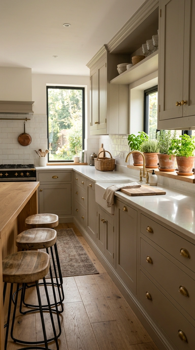 002 Gray Everything A kitchen with soft greige cabinet