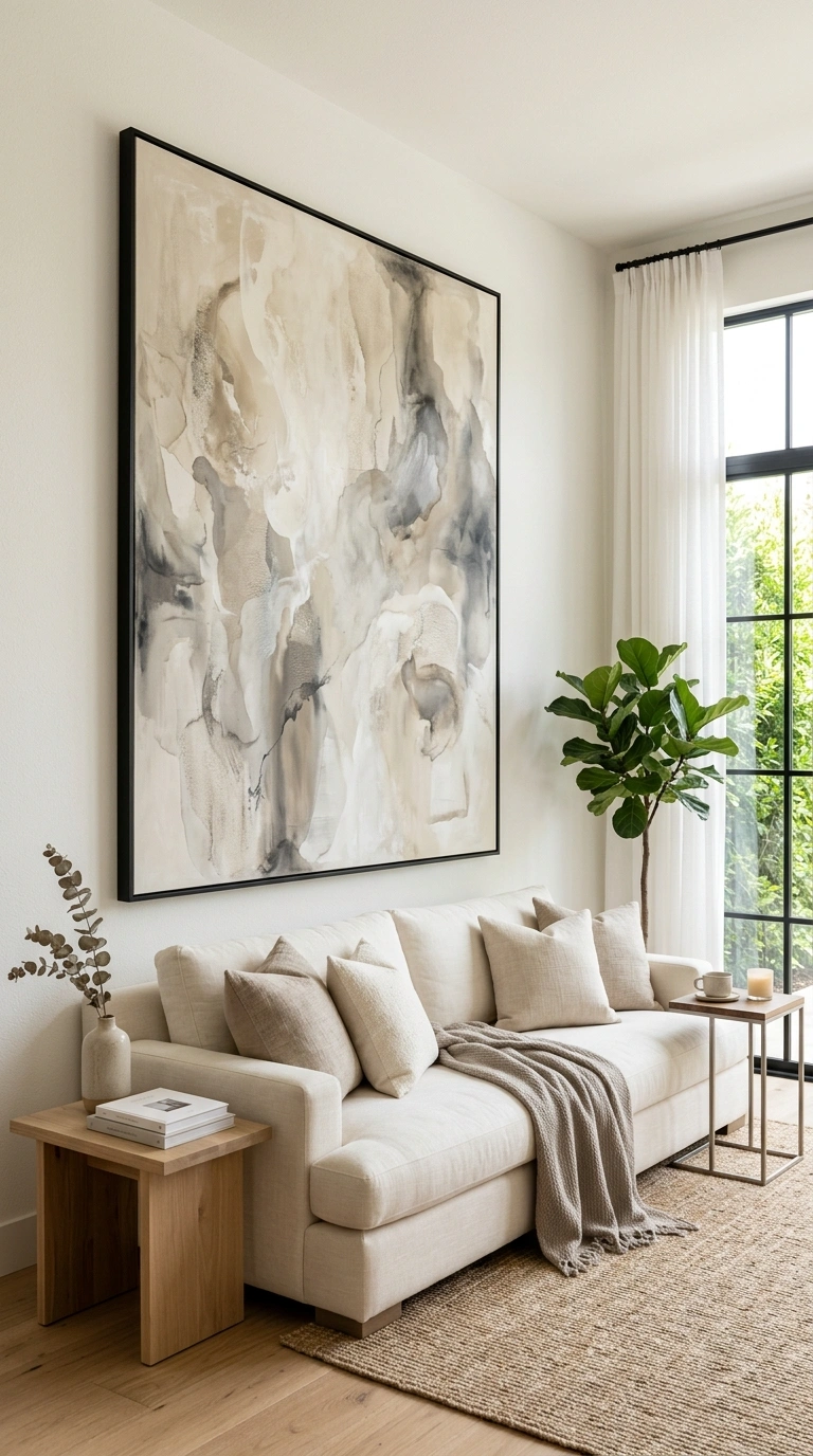 002 Oversized Wall Art A large abstract art piece in s