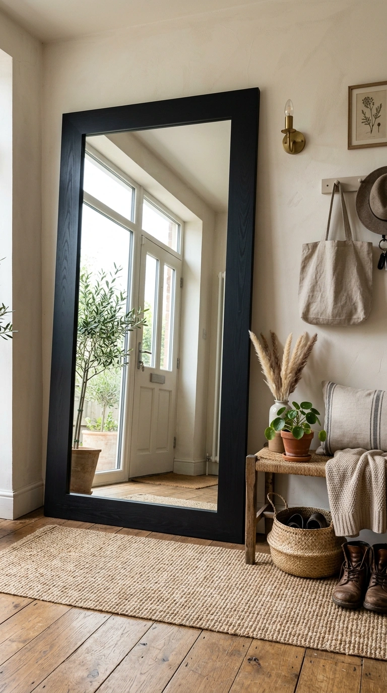 006 Secondhand Mirror Update An entryway with a large