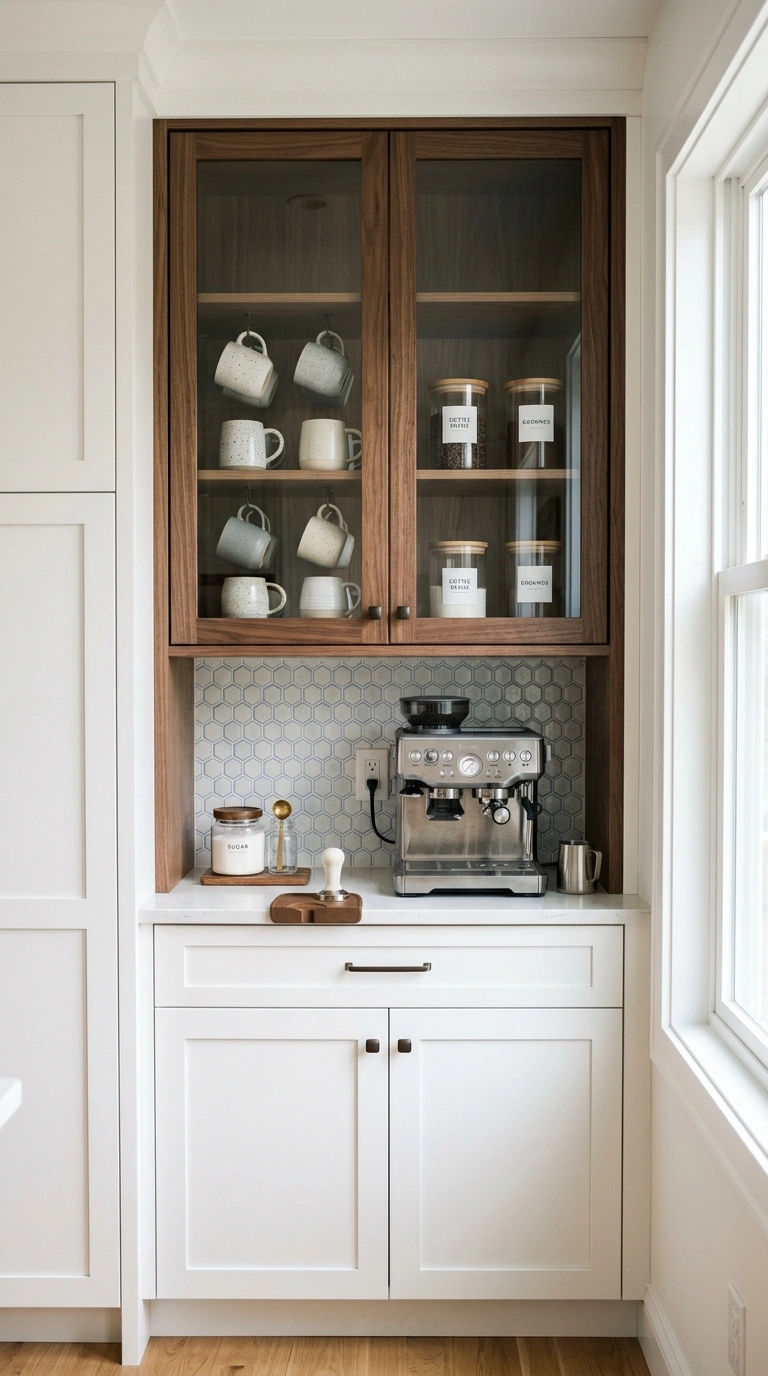 008 Built In Cabinet Nook A kitchen cabinet nook with