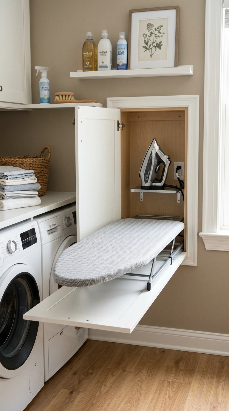 009 Built In Ironing Board A cabinet style built in ir