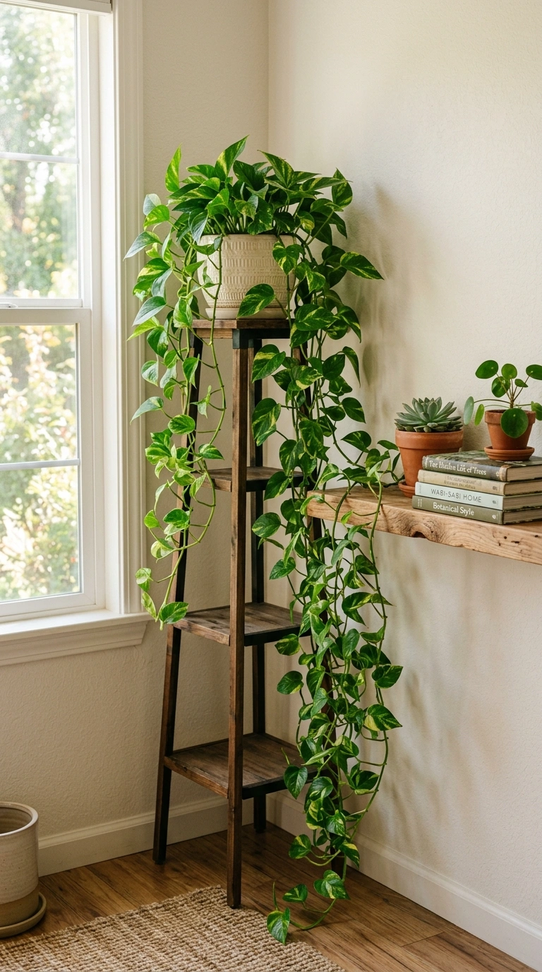009 Trailing Plant Corner A bright room corner with a