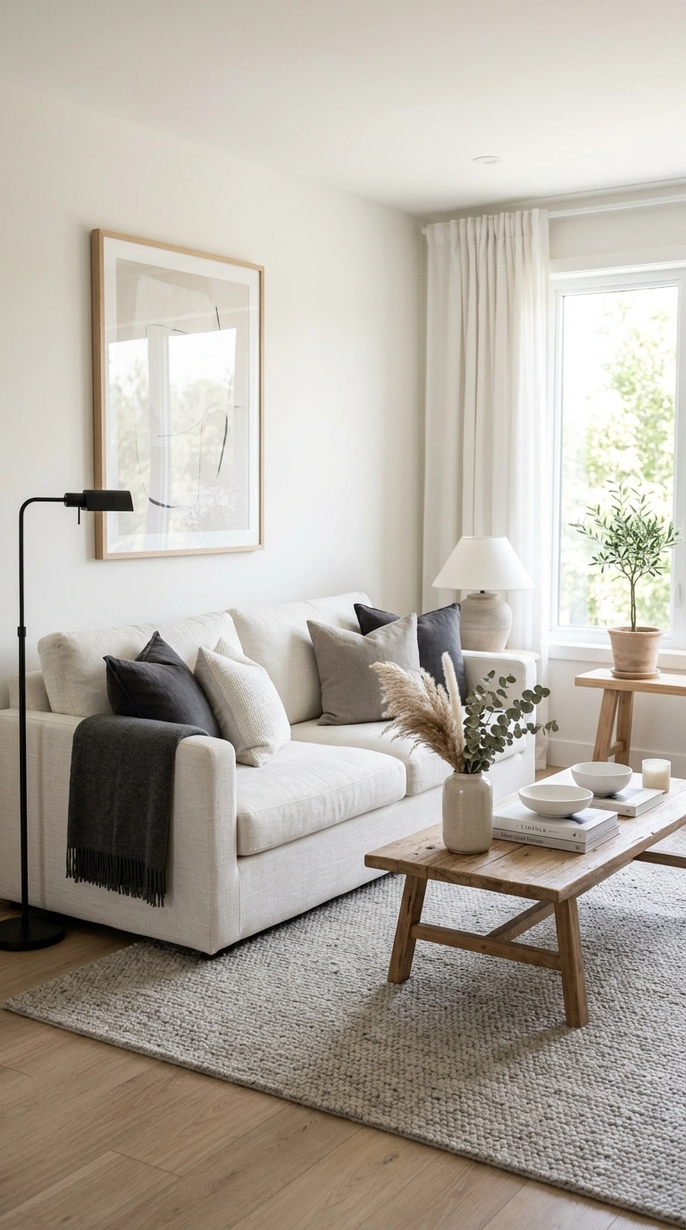 010 Neutral Color Palette A calm living room styled en