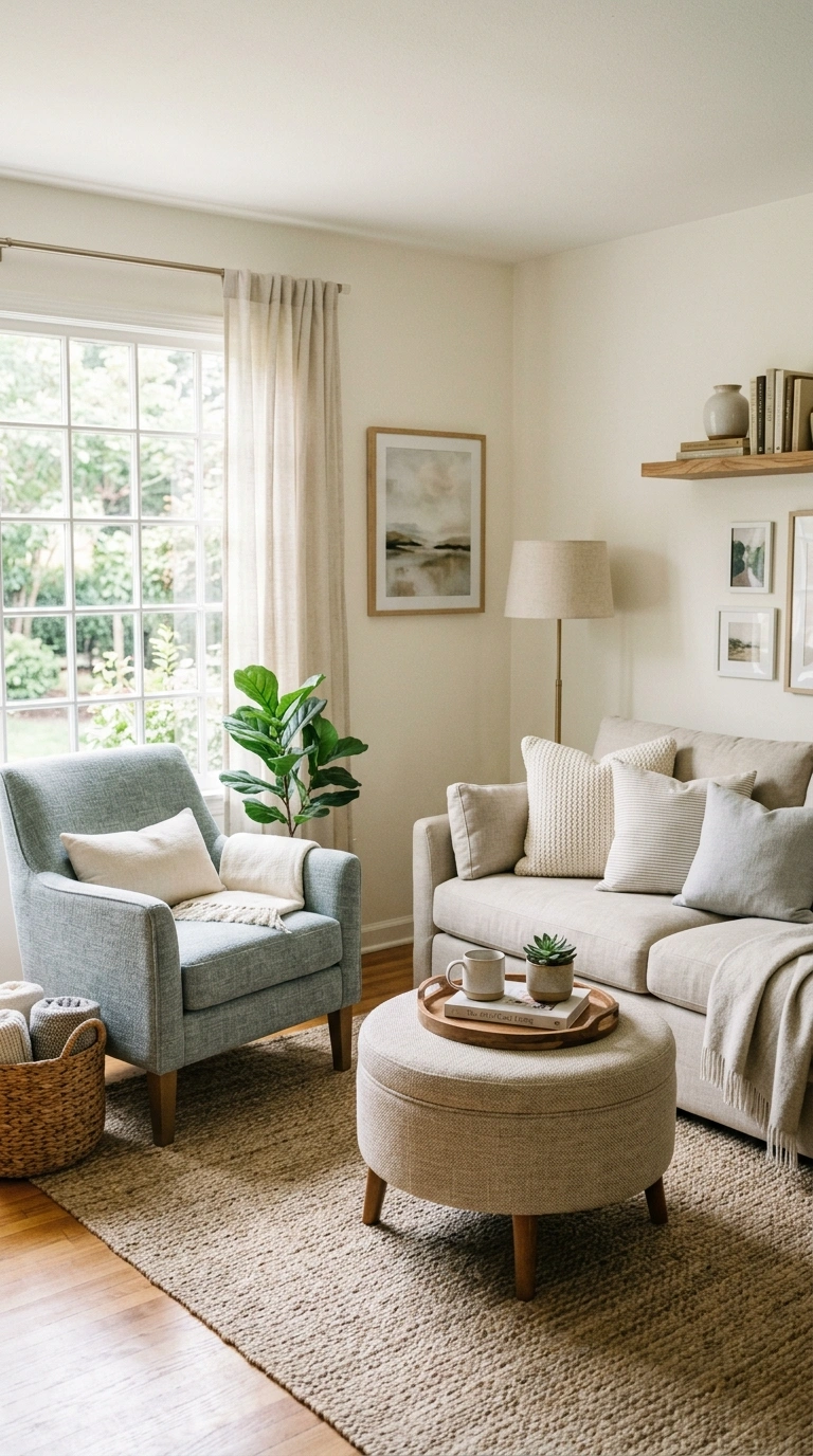 011 Comfortable Extra Seating A living room with a neu