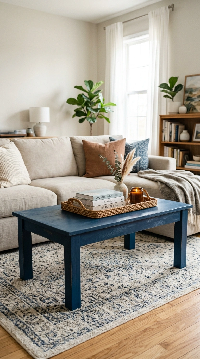014 Add a Painted Coffee Table A living room with a co