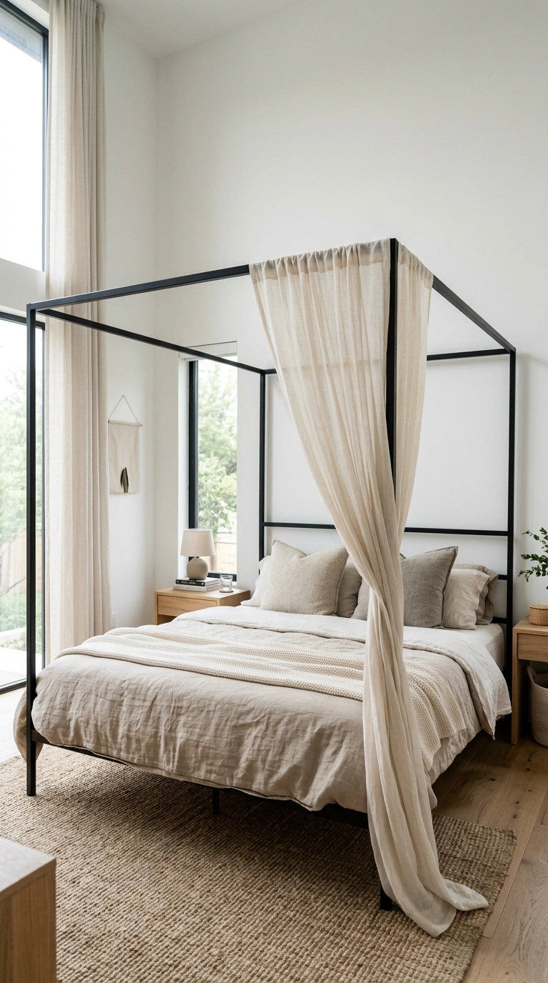 014 Canopy Bed Frames A modern thin metal canopy bed f