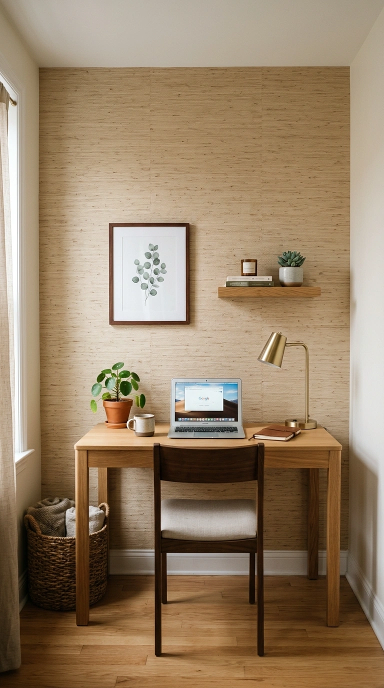 016 Removable Wallpaper Accent A small home office acc