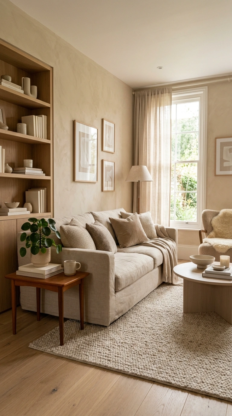 021 Monochrome Color Scheme A living room decorated en