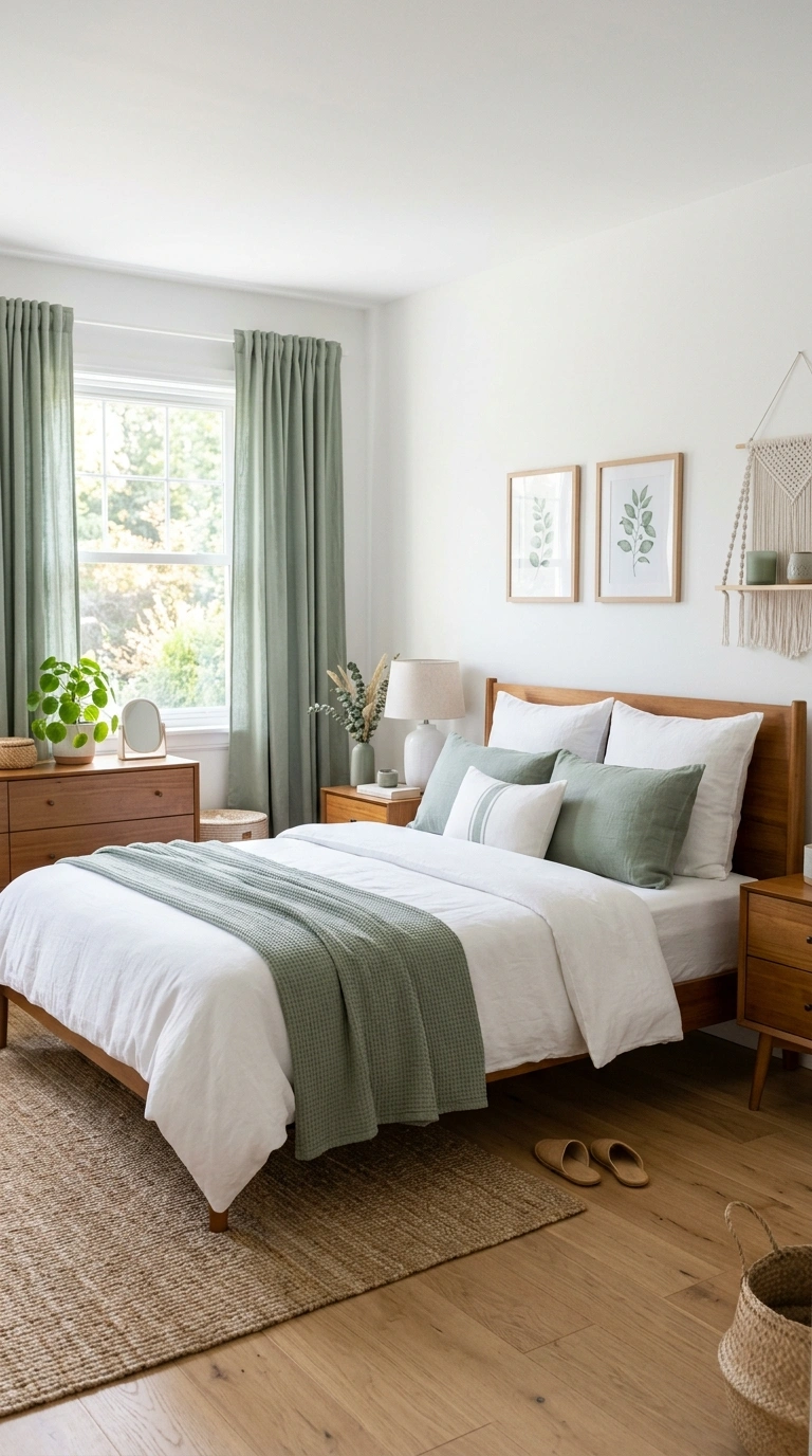 023 Simple Color Palette A bedroom styled entirely in