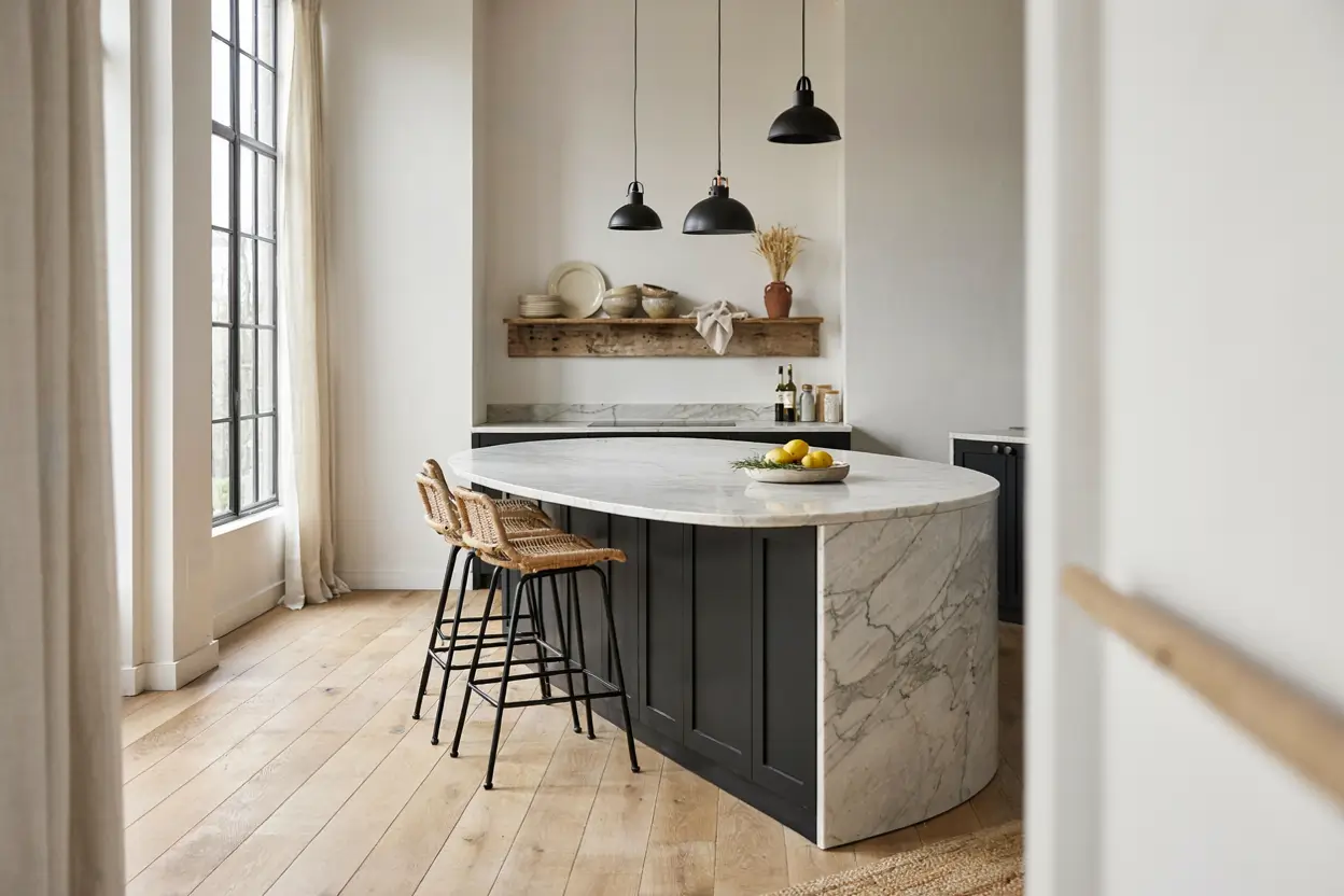Black and White Kitchen Island Ideas