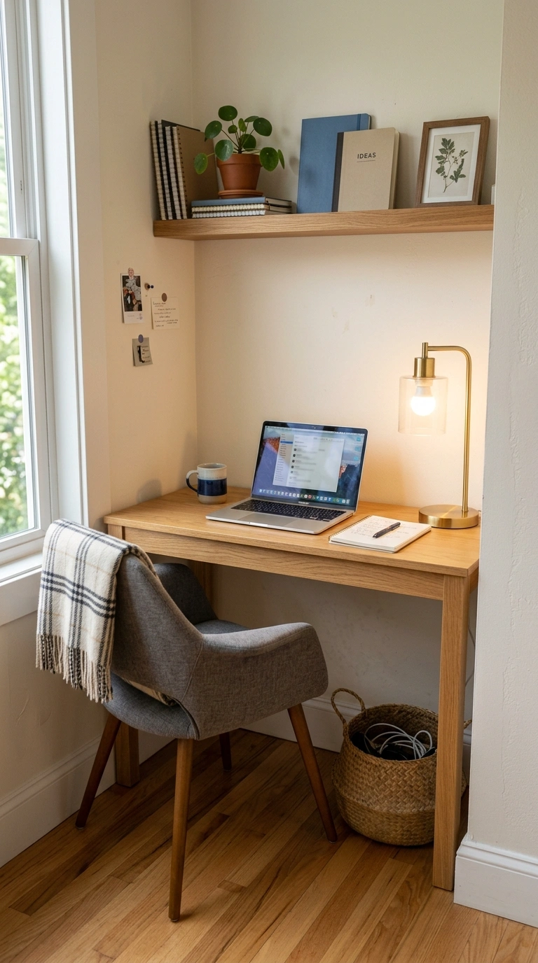 007 Mini Home Office A compact home office corner with